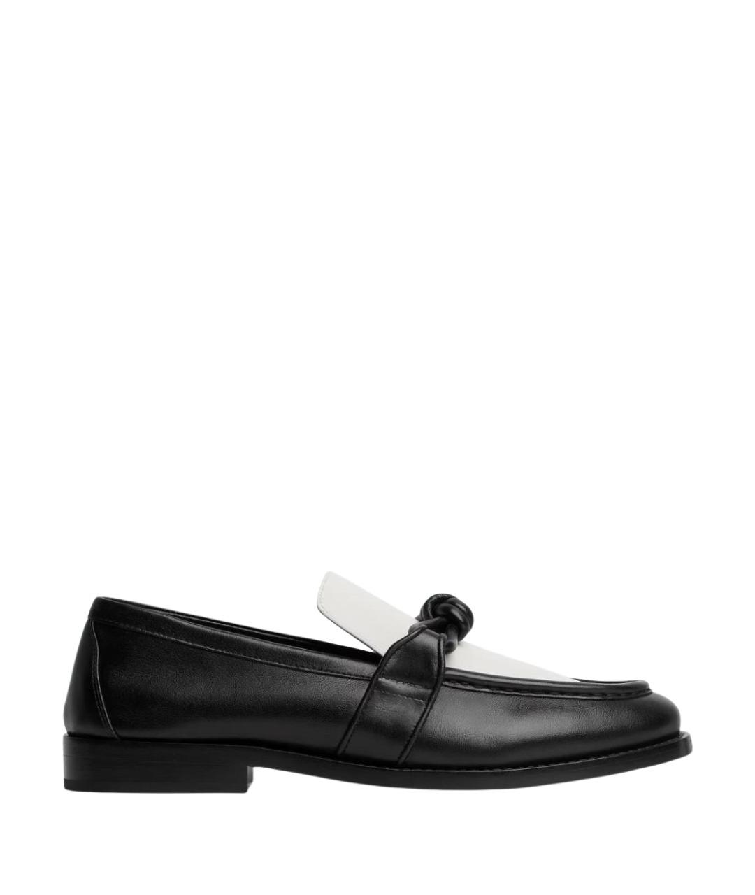 BOTTEGA VENETA Черные кожаные лоферы, фото 1