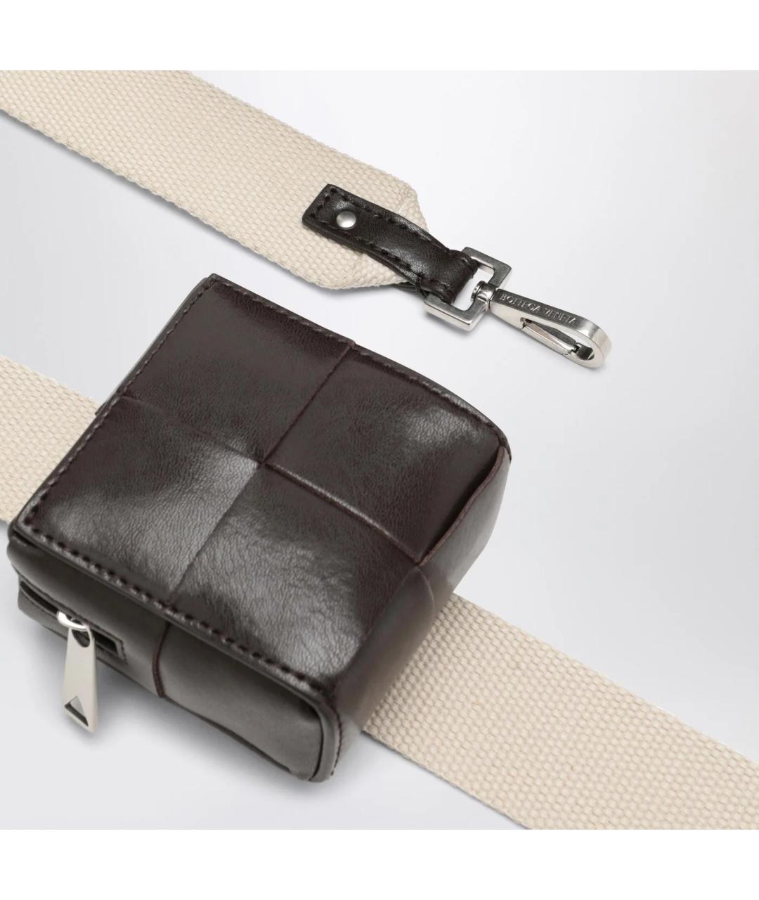 BOTTEGA VENETA Коричневая кожаная сумка на плечо, фото 5