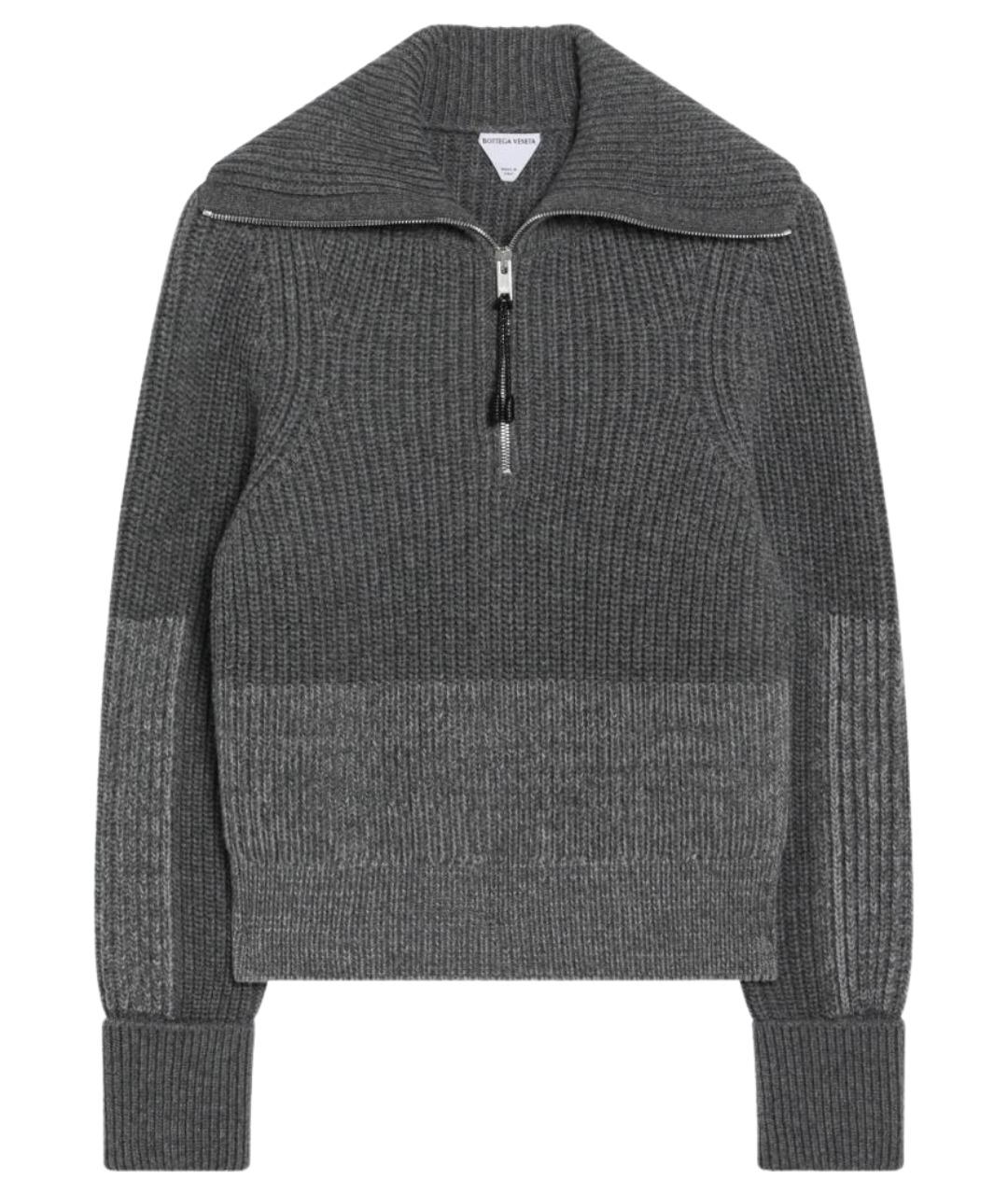 BOTTEGA VENETA Серый шерстяной джемпер / свитер, фото 1