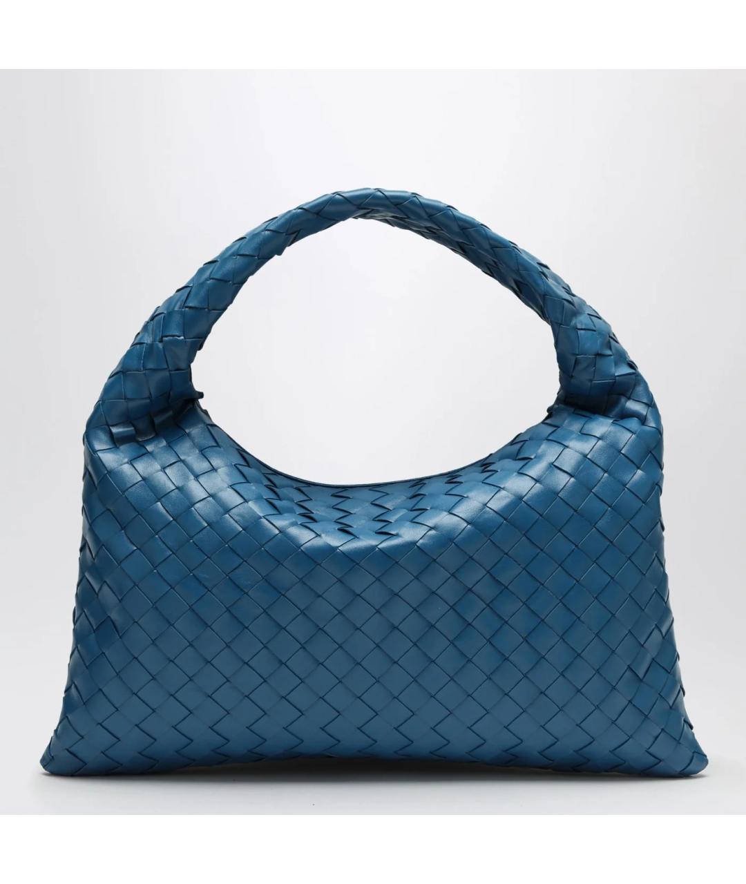 BOTTEGA VENETA Синяя кожаная сумка через плечо, фото 3