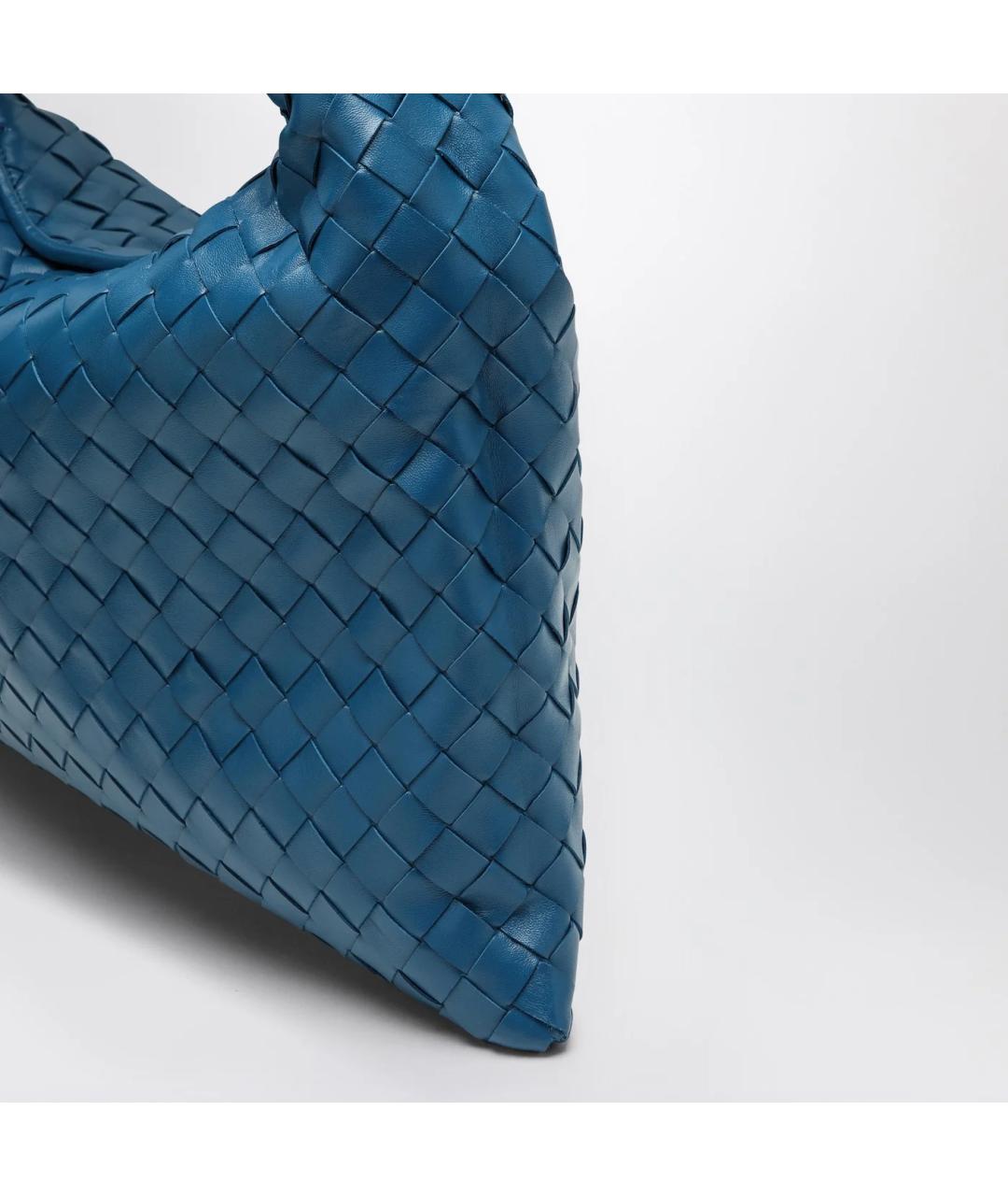 BOTTEGA VENETA Синяя кожаная сумка через плечо, фото 5