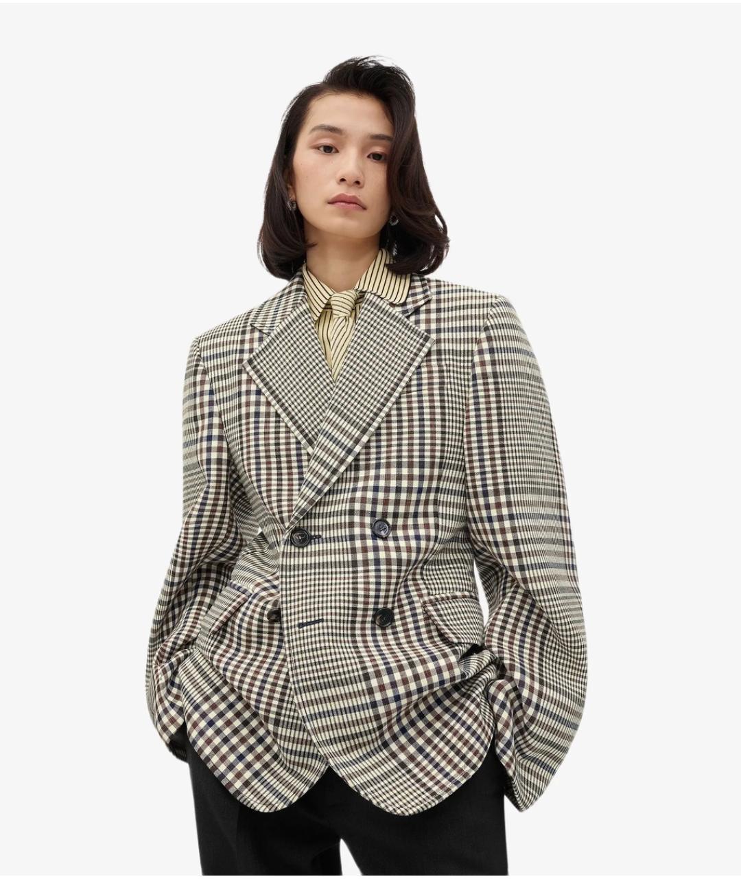 BOTTEGA VENETA Мульти хлопковый жакет/пиджак, фото 3