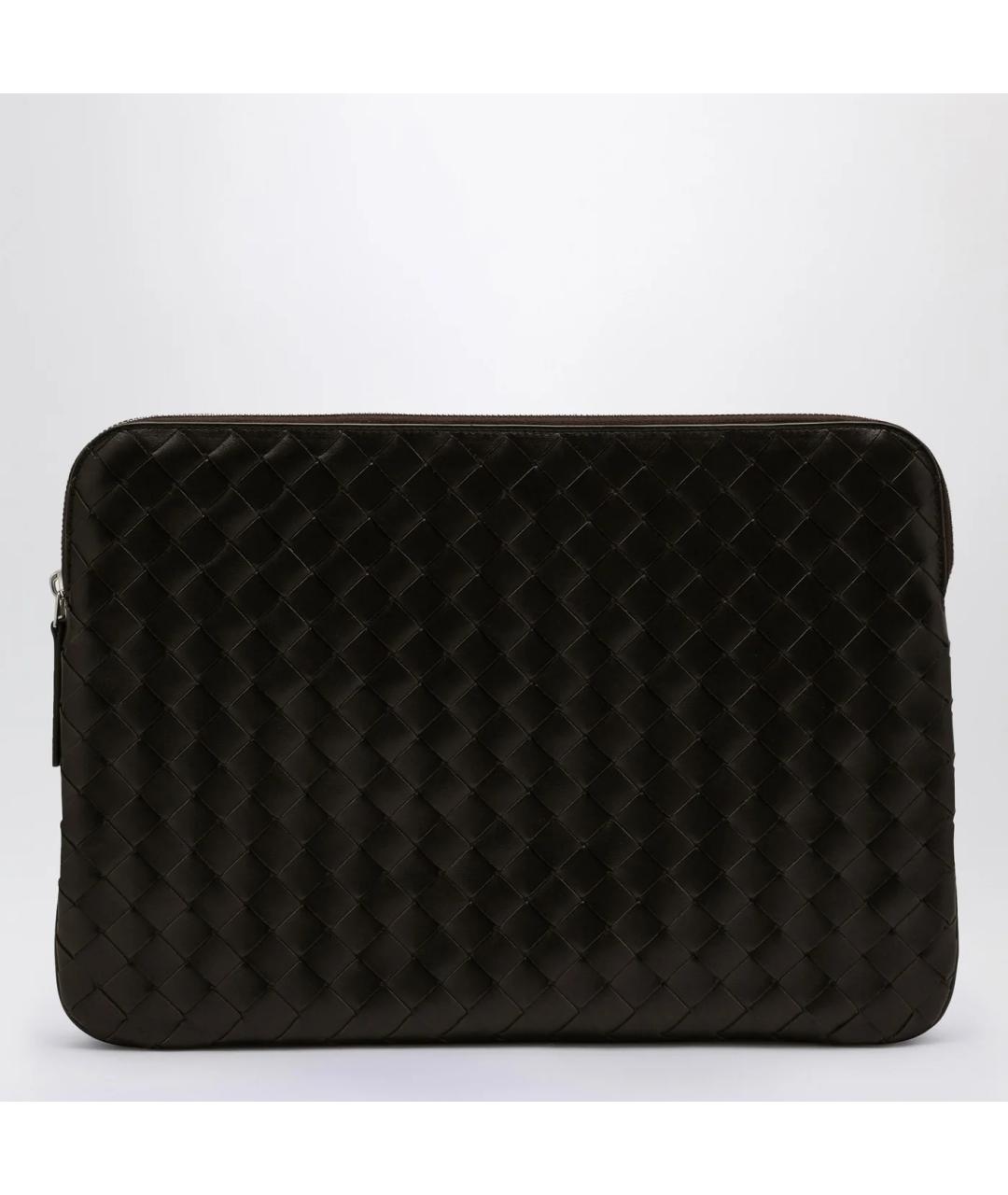 BOTTEGA VENETA Коричневая кожаная папка для документов, фото 7