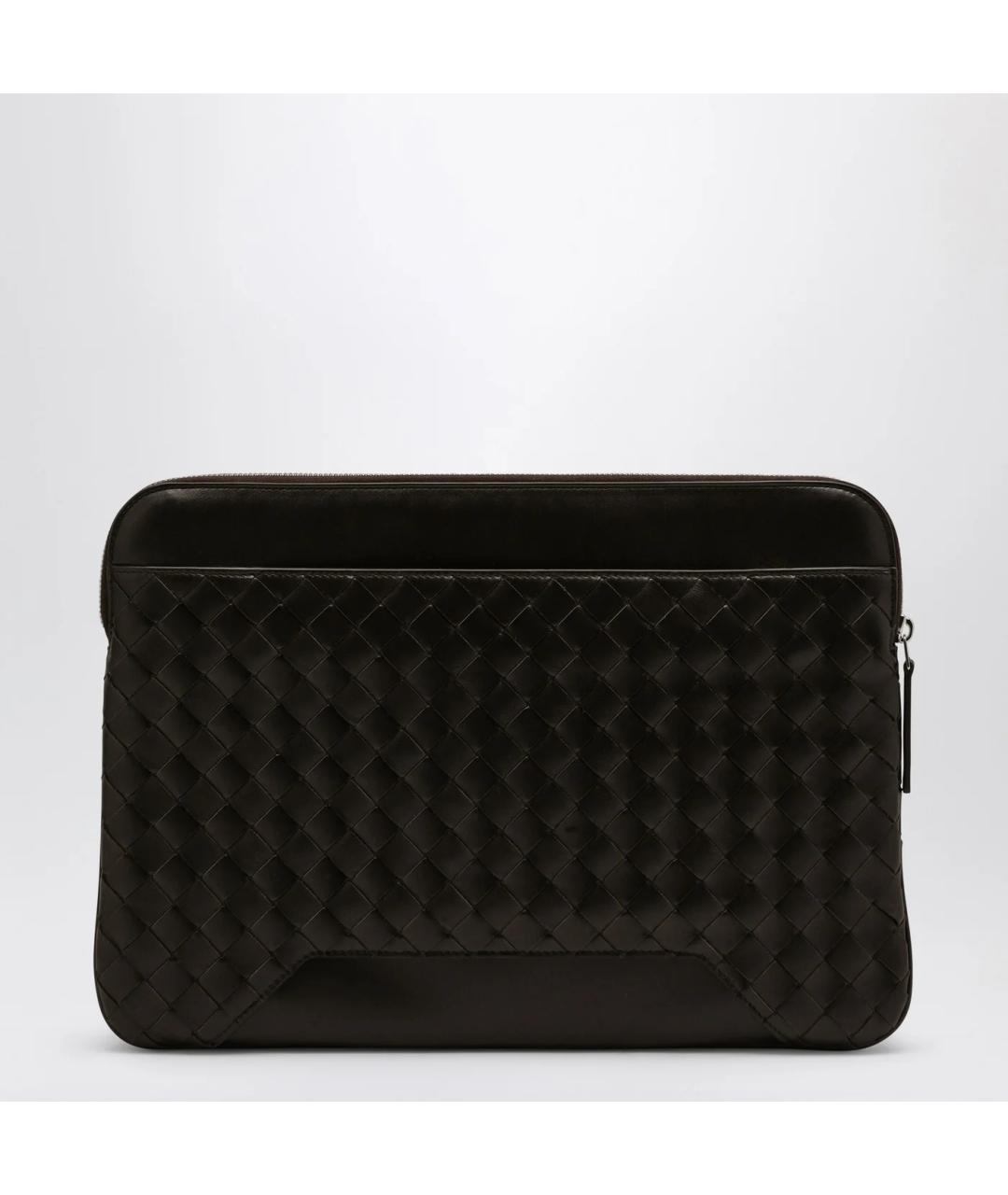 BOTTEGA VENETA Коричневая кожаная папка для документов, фото 2