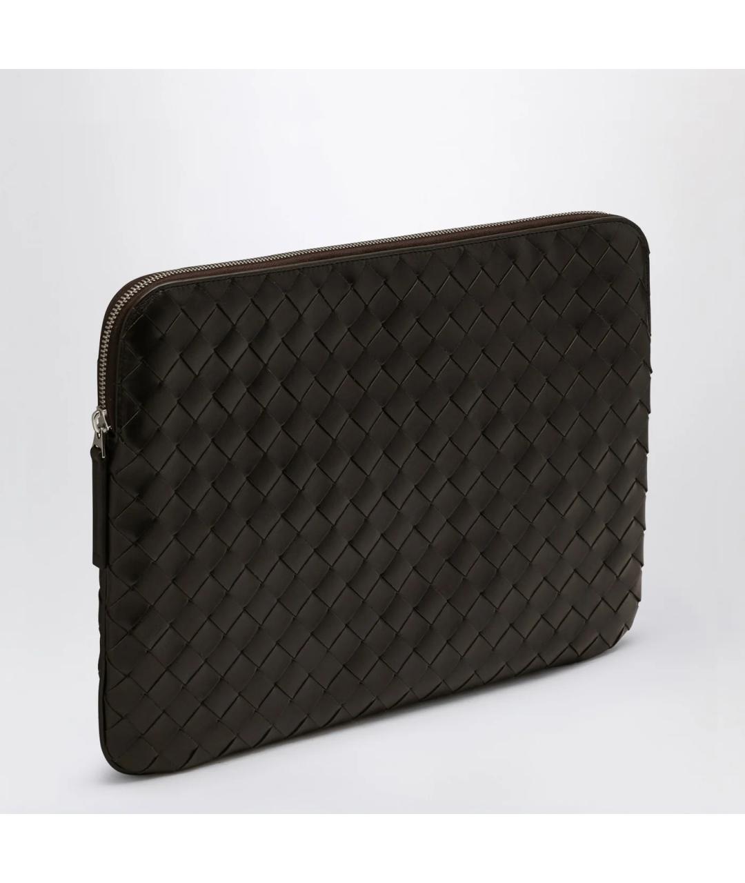 BOTTEGA VENETA Коричневая кожаная папка для документов, фото 5