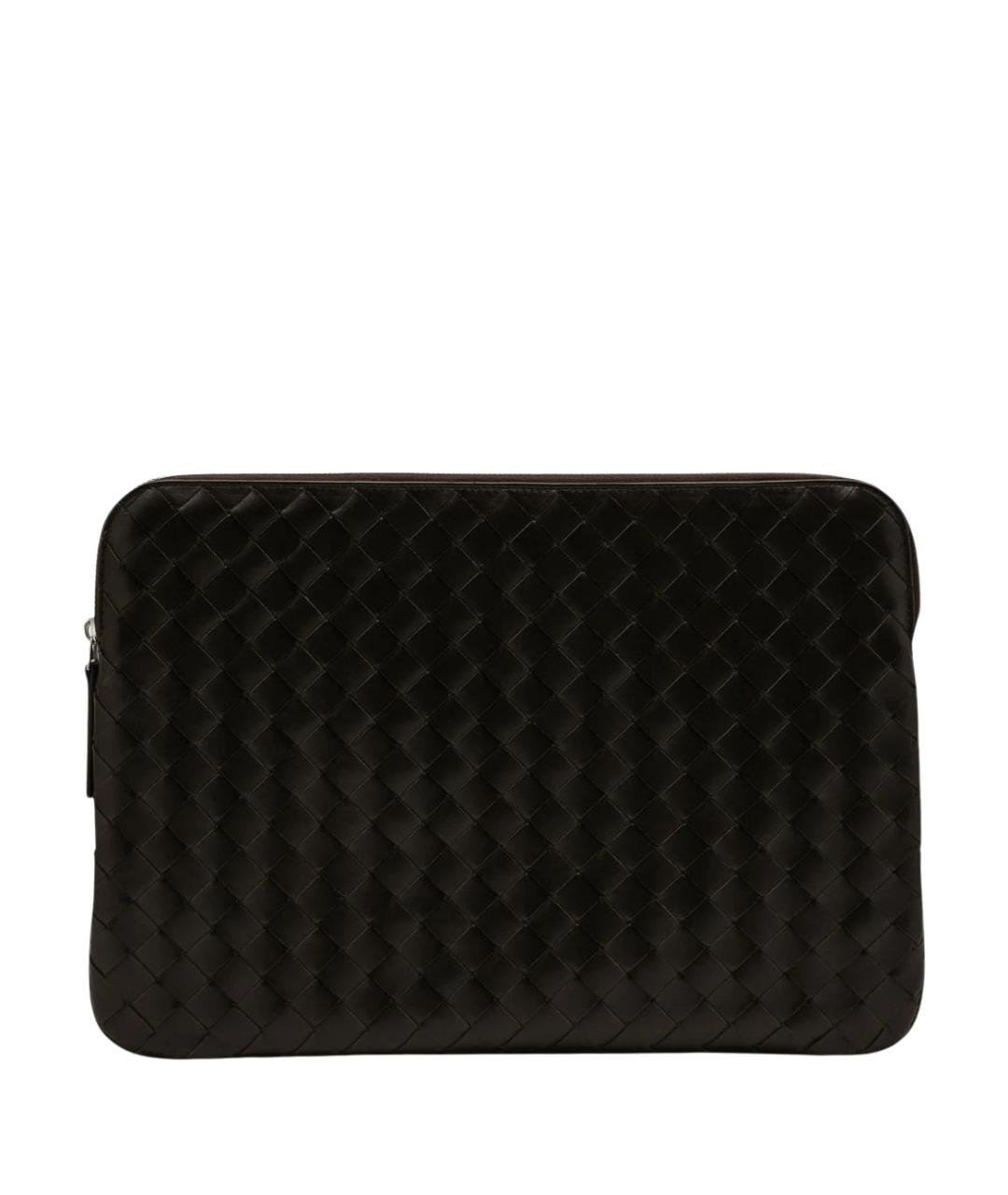 BOTTEGA VENETA Коричневая кожаная папка для документов, фото 1