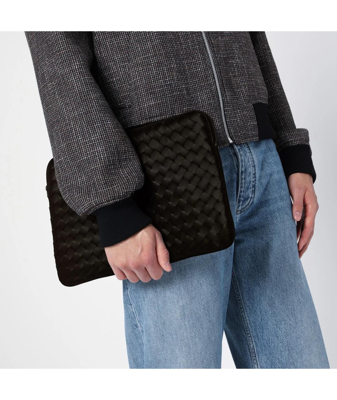 BOTTEGA VENETA Коричневая кожаная папка для документов, фото 6