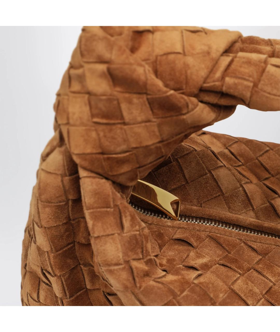 BOTTEGA VENETA Коричневая замшевая сумка через плечо, фото 5