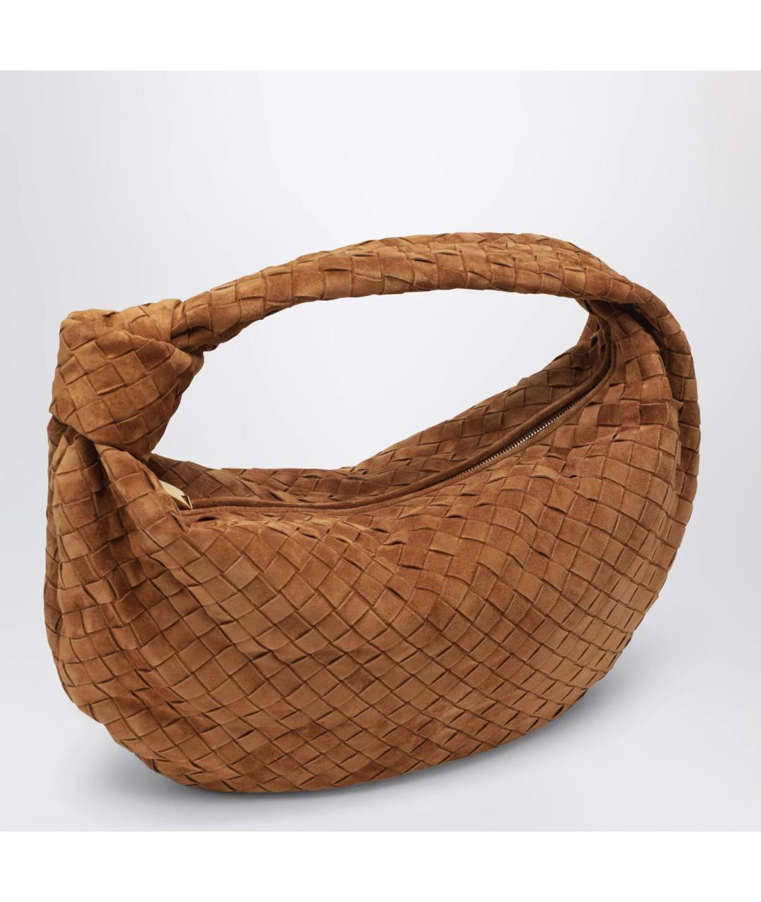 BOTTEGA VENETA Коричневая замшевая сумка через плечо, фото 2