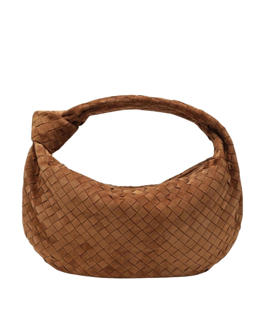 BOTTEGA VENETA Коричневая замшевая сумка через плечо, фото 1