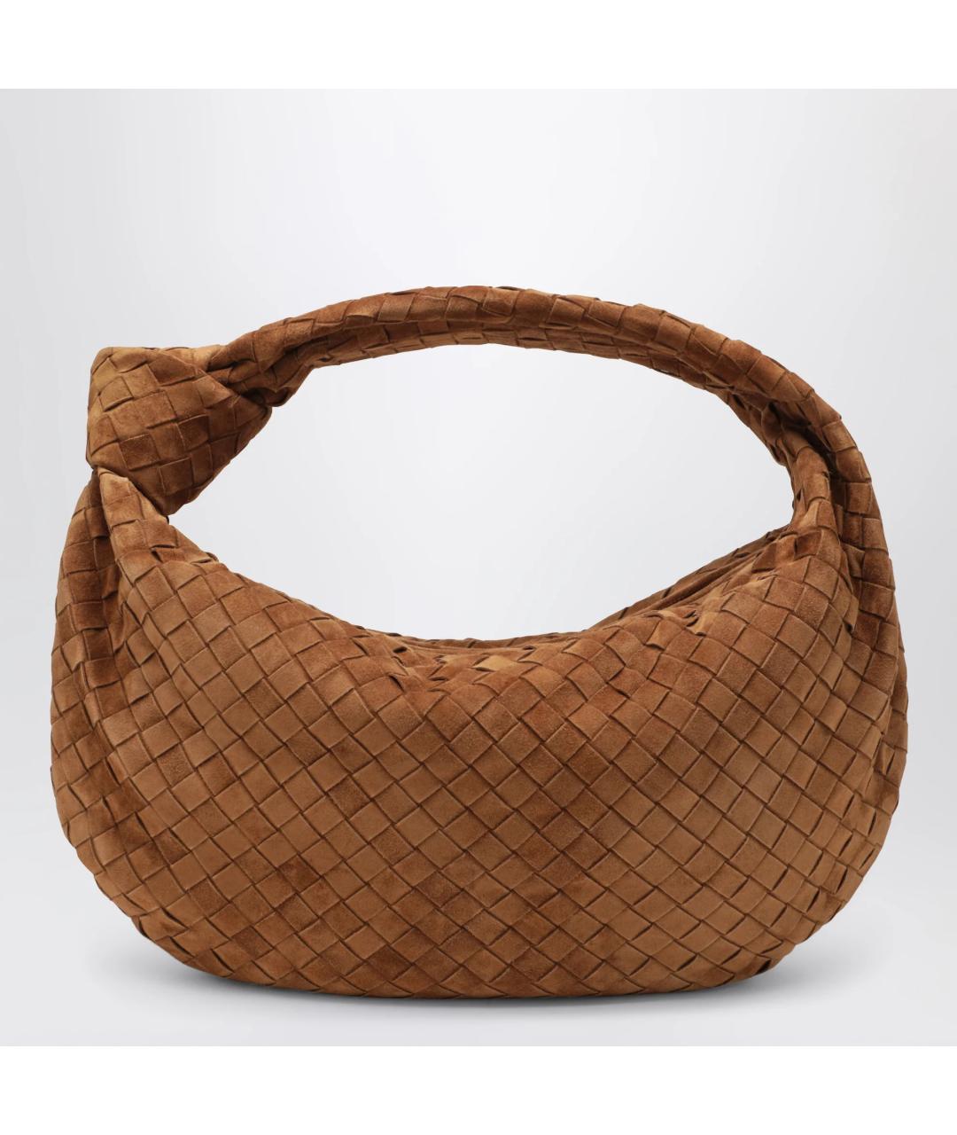 BOTTEGA VENETA Коричневая замшевая сумка через плечо, фото 6