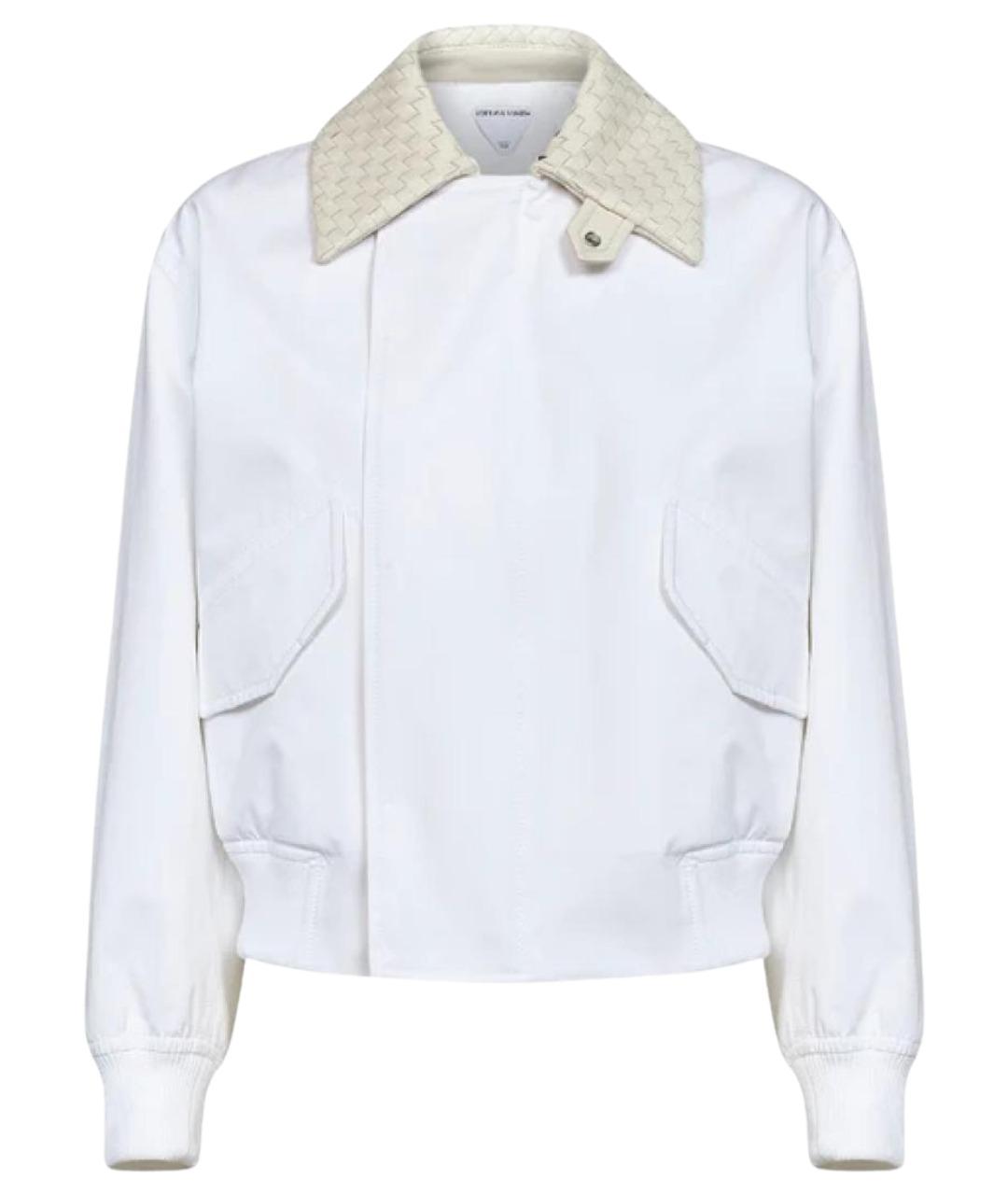 BOTTEGA VENETA Белая хлопковая куртка, фото 1
