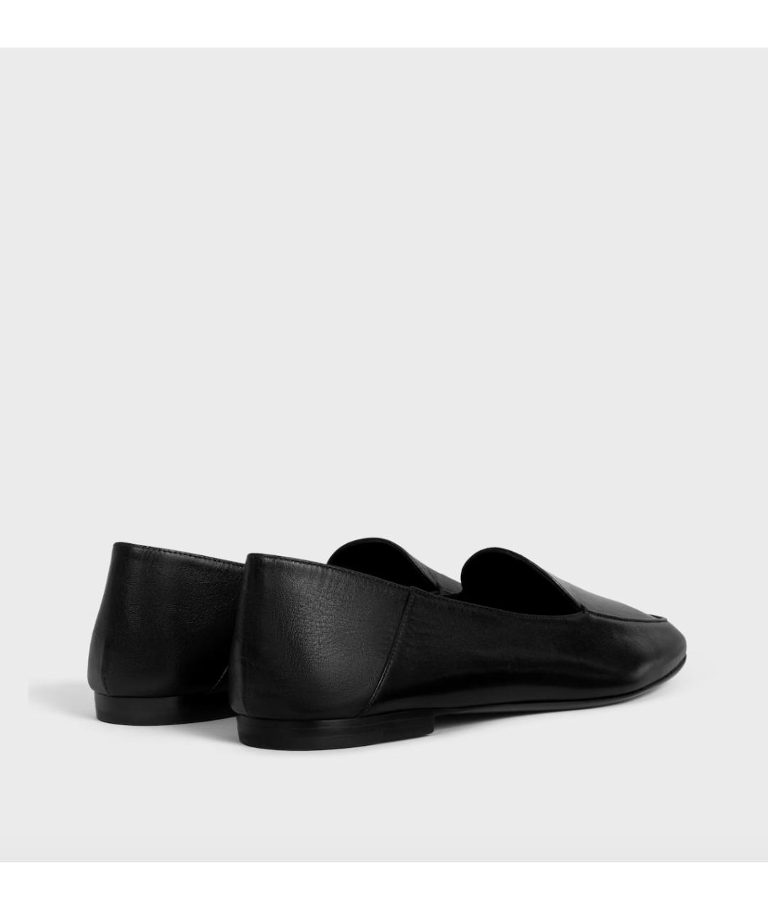 CELINE Черные кожаные лоферы, фото 4