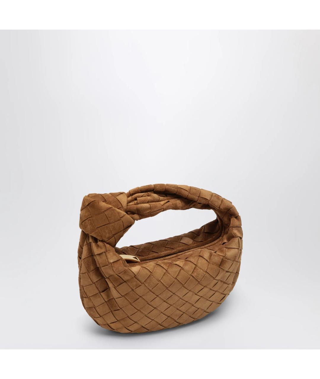 BOTTEGA VENETA Коричневая замшевая сумка с короткими ручками, фото 2
