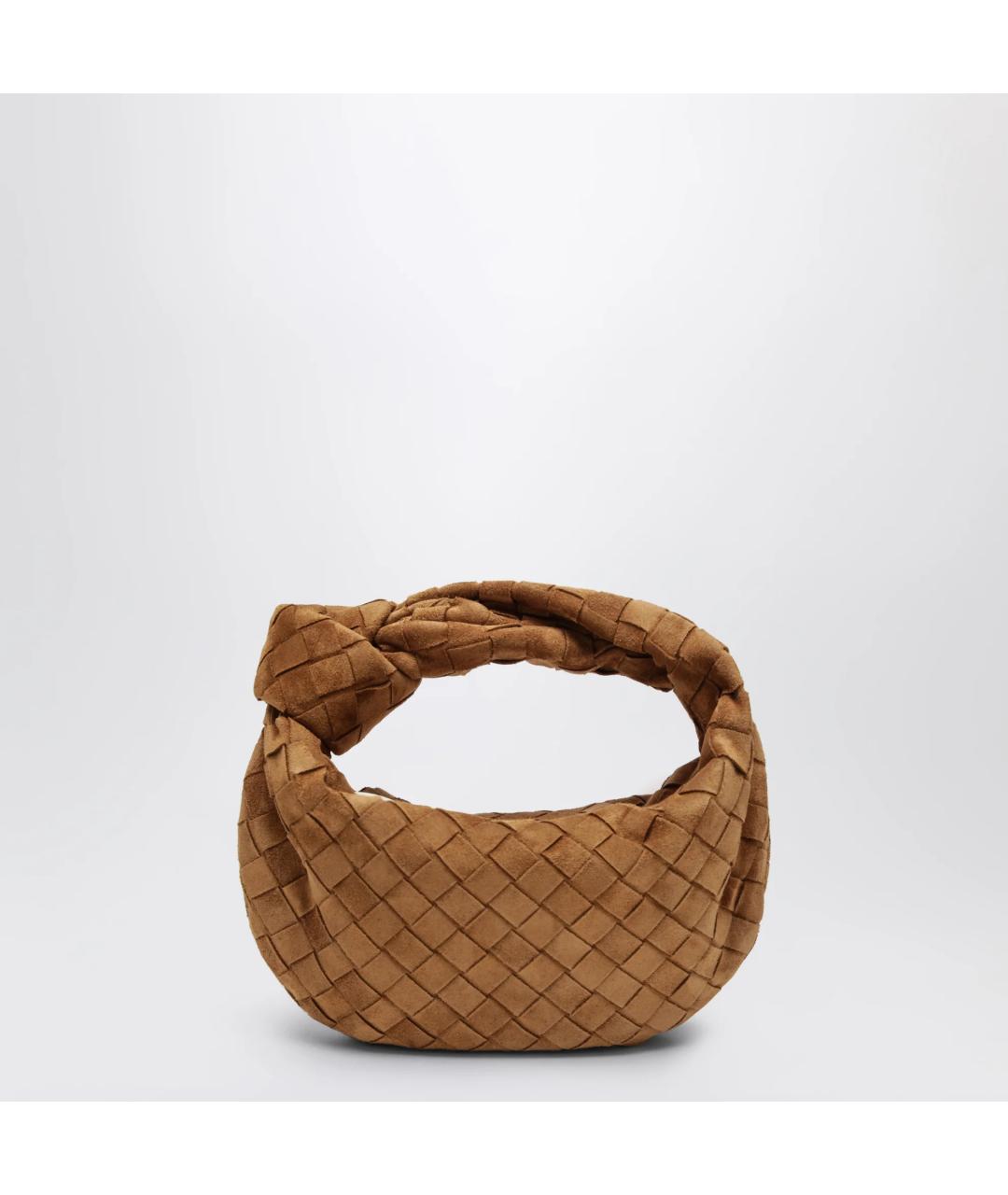 BOTTEGA VENETA Коричневая замшевая сумка с короткими ручками, фото 6