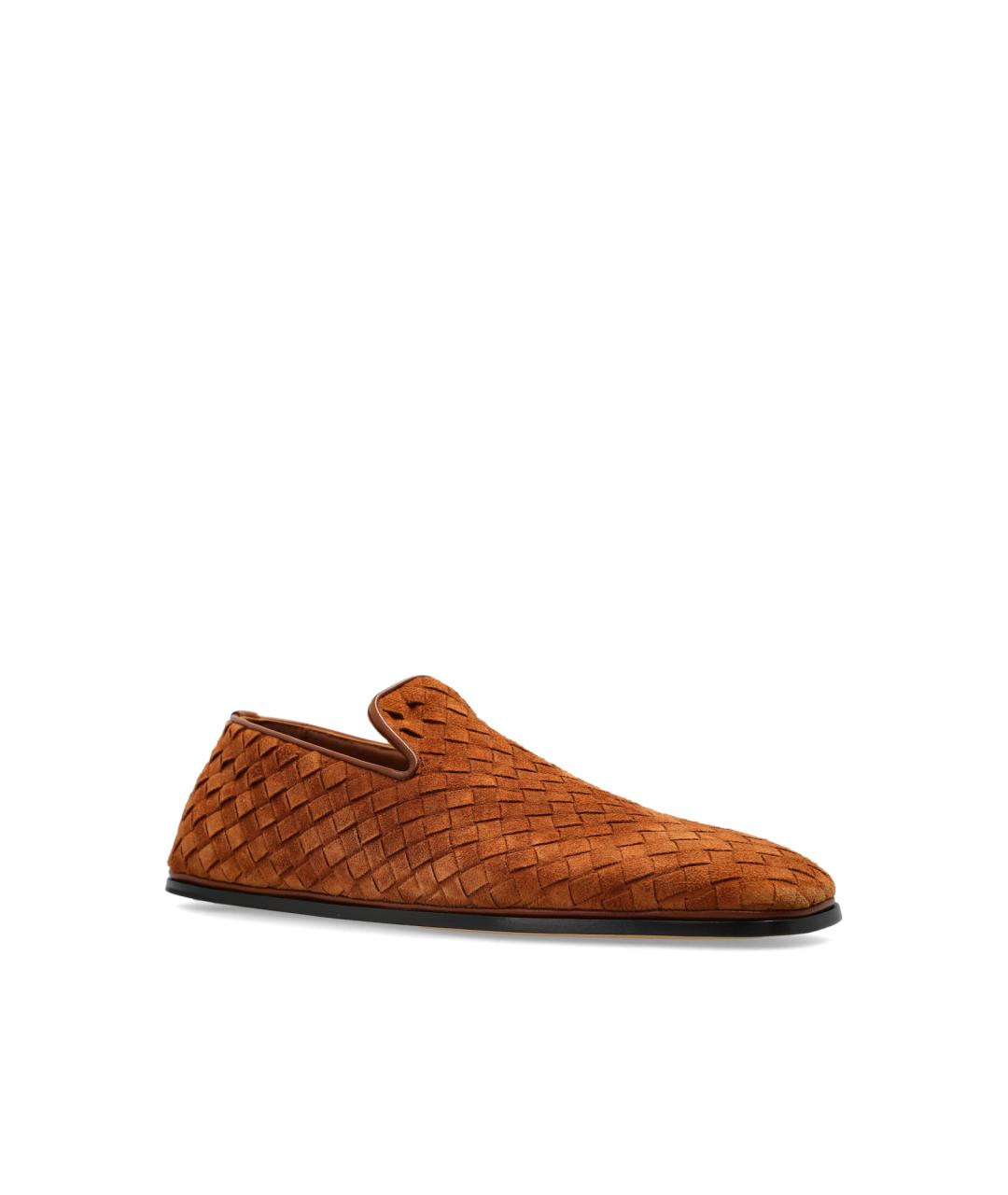 BOTTEGA VENETA Коричневые замшевые лоферы, фото 4