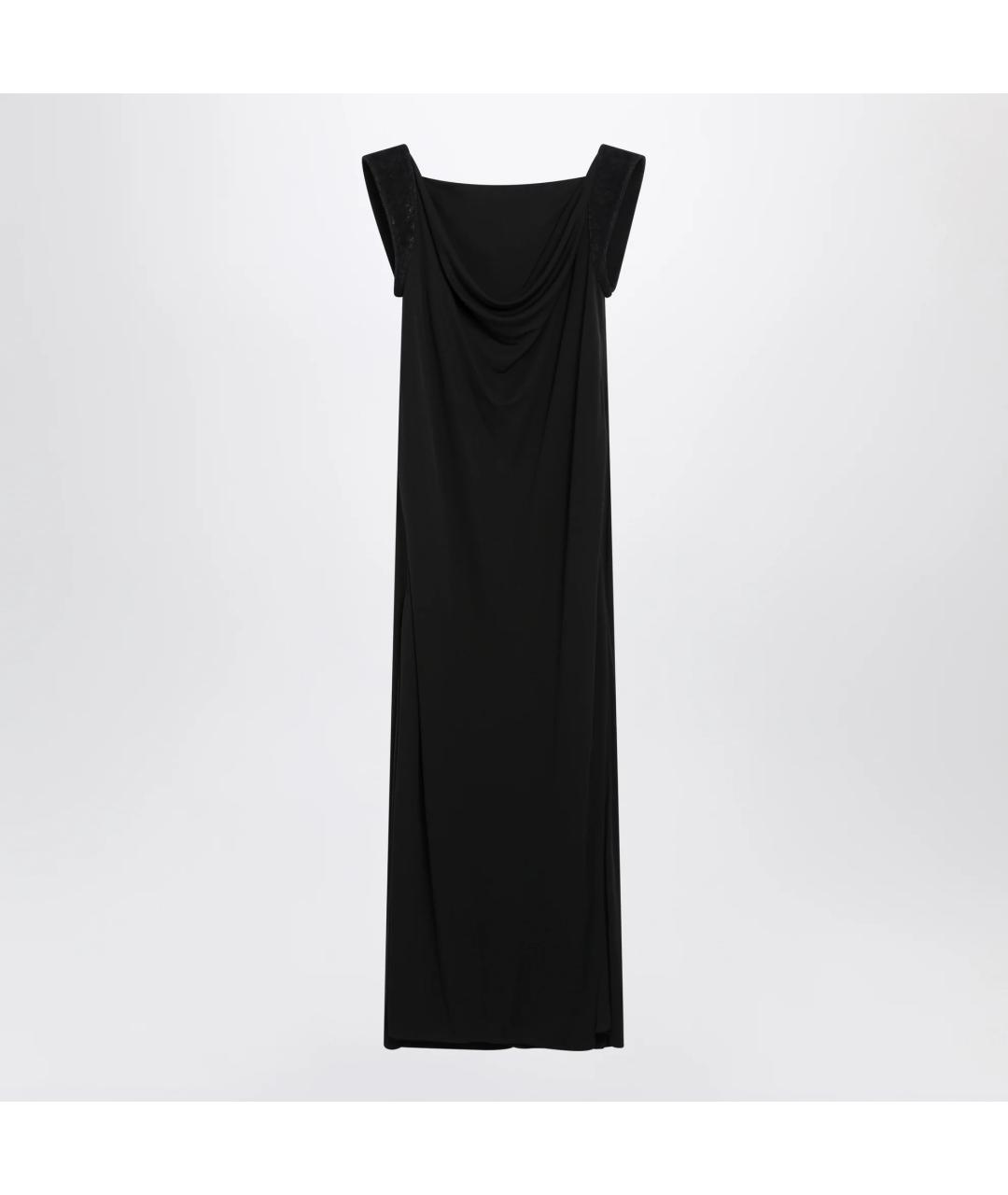 BOTTEGA VENETA Черное вискозное платье, фото 3