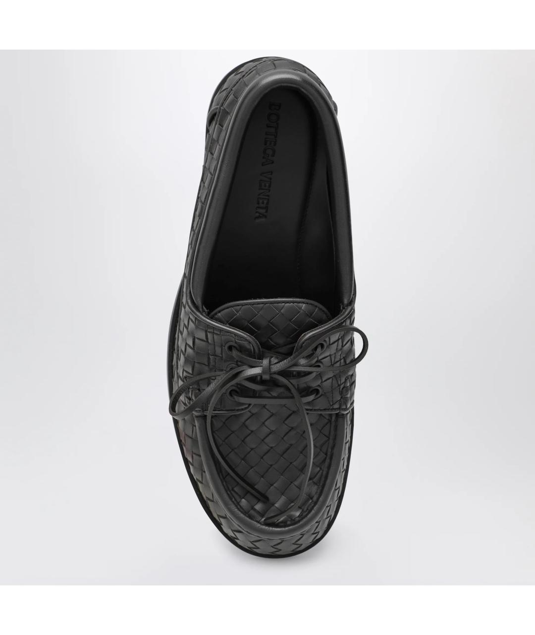 BOTTEGA VENETA Коричневые кожаные низкие ботинки, фото 3