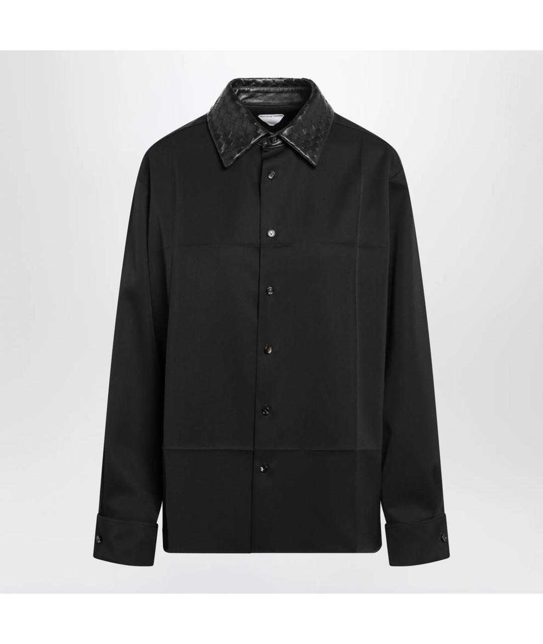 BOTTEGA VENETA Черная шерстяная рубашка, фото 3