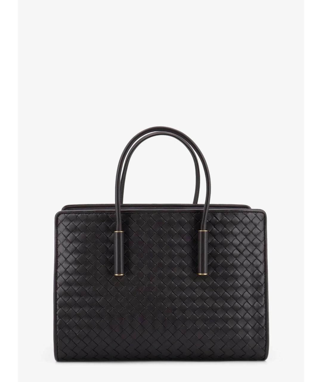 BOTTEGA VENETA Коричневая кожаная сумка тоут, фото 3
