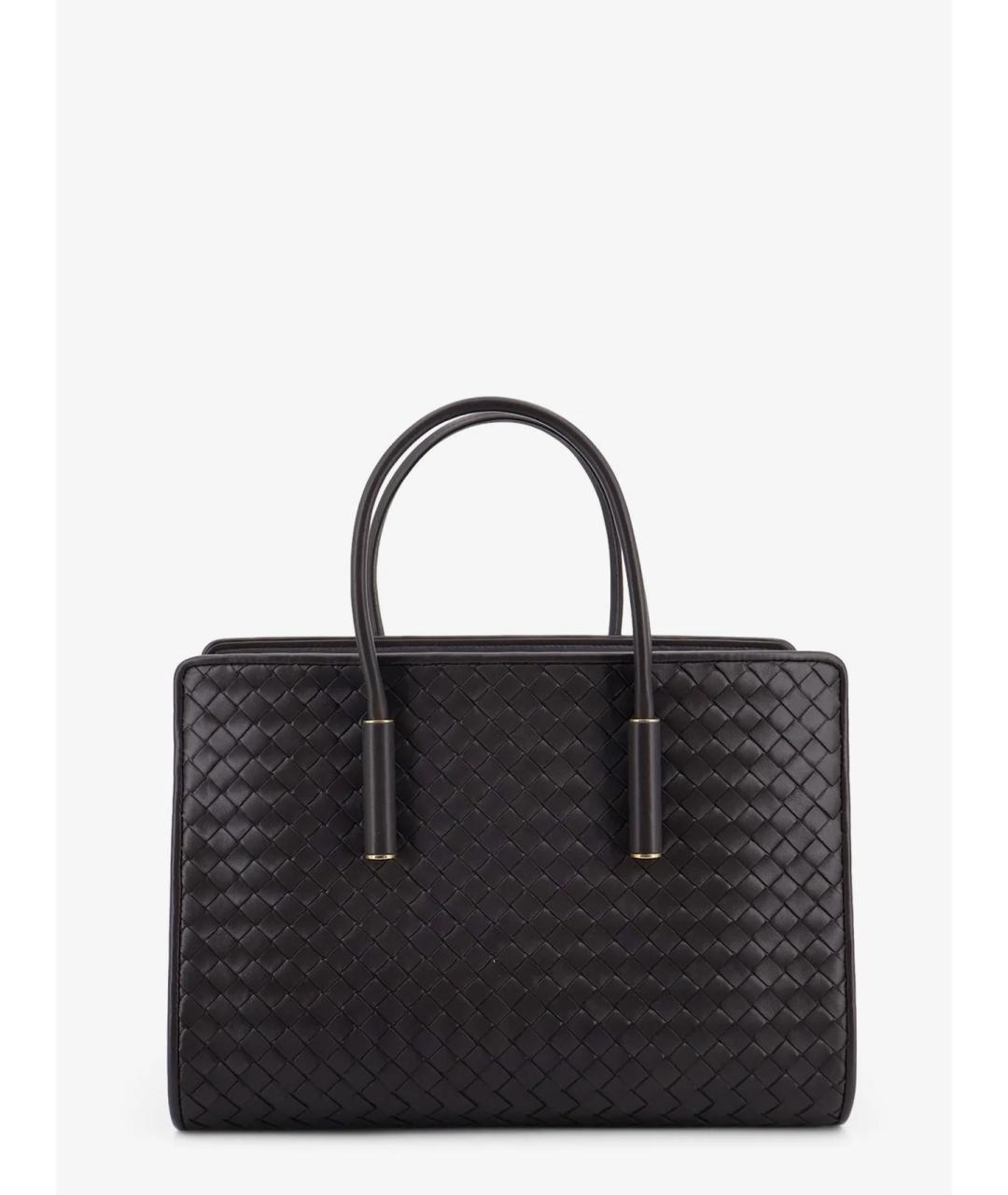 BOTTEGA VENETA Коричневая кожаная сумка тоут, фото 6