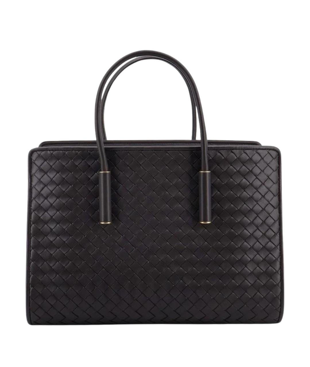 BOTTEGA VENETA Коричневая кожаная сумка тоут, фото 1