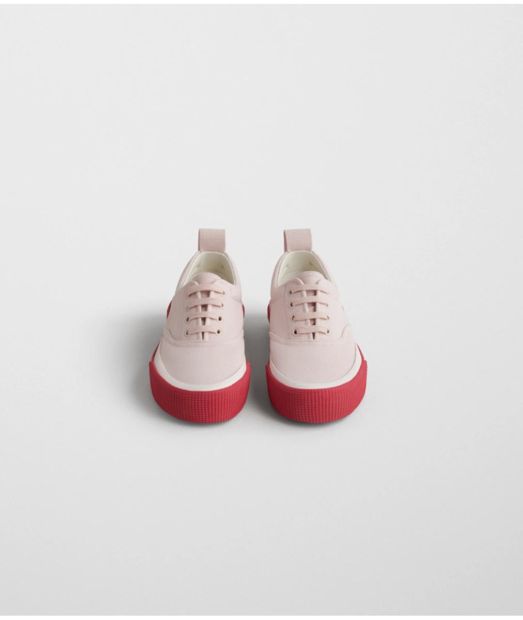 PHOEBE PHILO Розовые текстильные кеды, фото 2