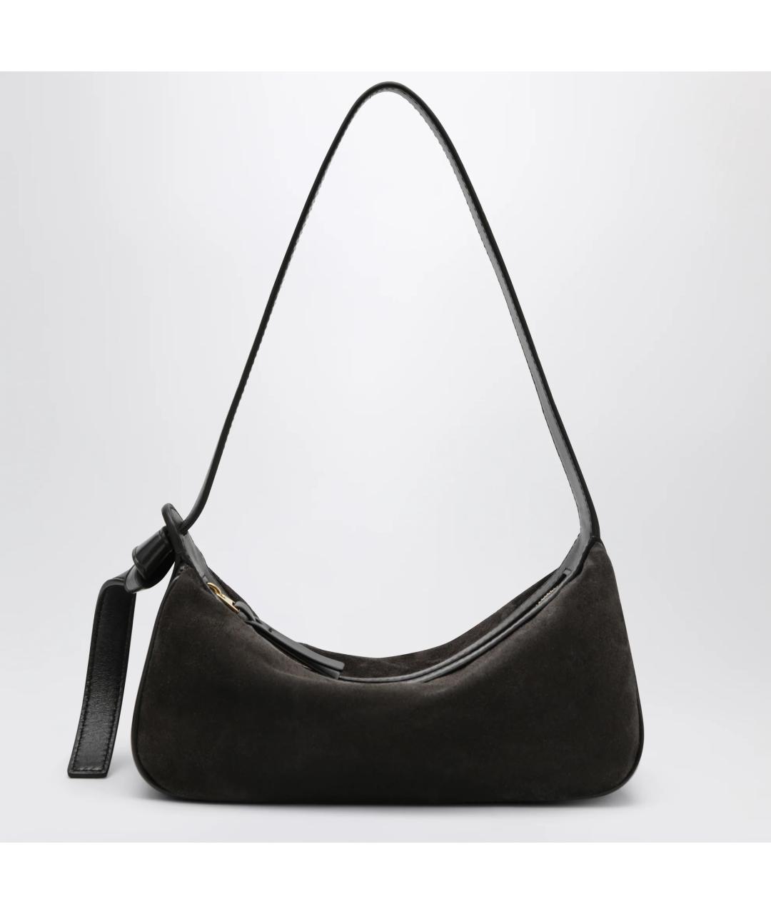 BOTTEGA VENETA Коричневая замшевая сумка через плечо, фото 6