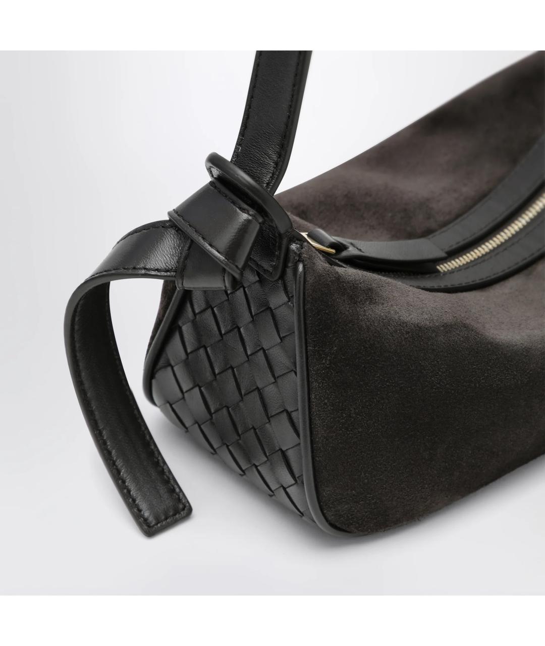 BOTTEGA VENETA Коричневая замшевая сумка через плечо, фото 5