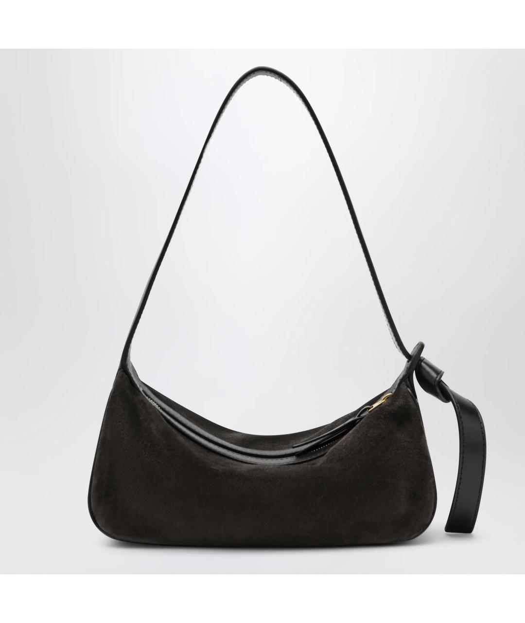 BOTTEGA VENETA Коричневая замшевая сумка через плечо, фото 3