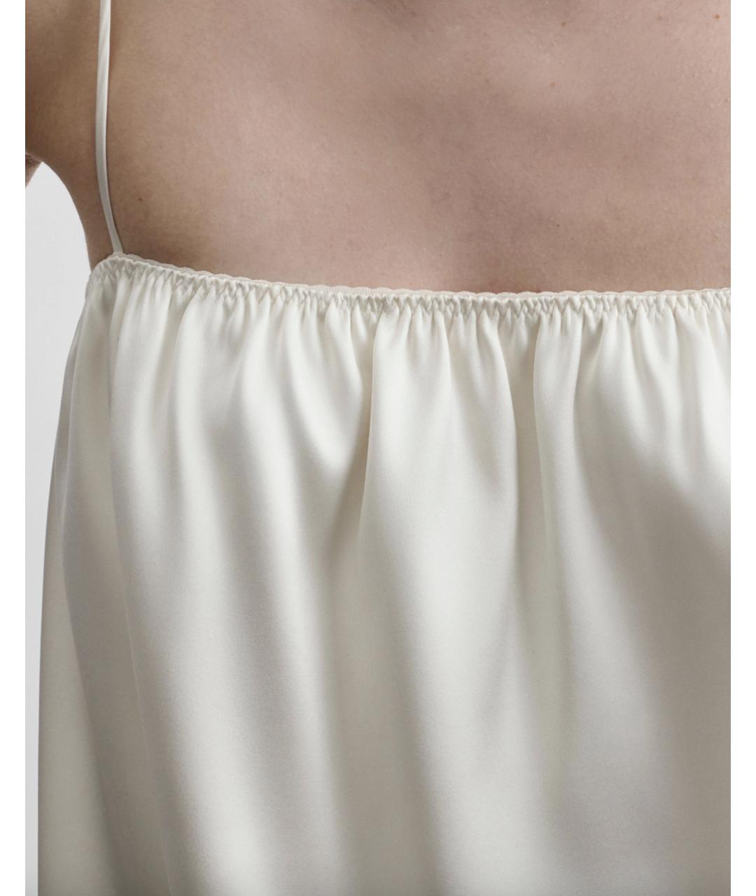 PHOEBE PHILO Белый шелковый сарафан, фото 5