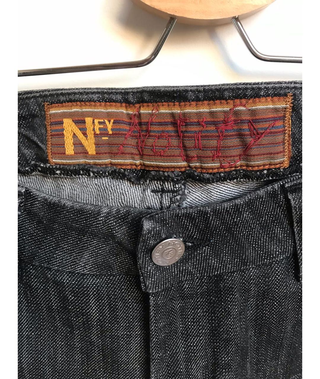 NOTIFY Черные хлопковые джинсы клеш, фото 3