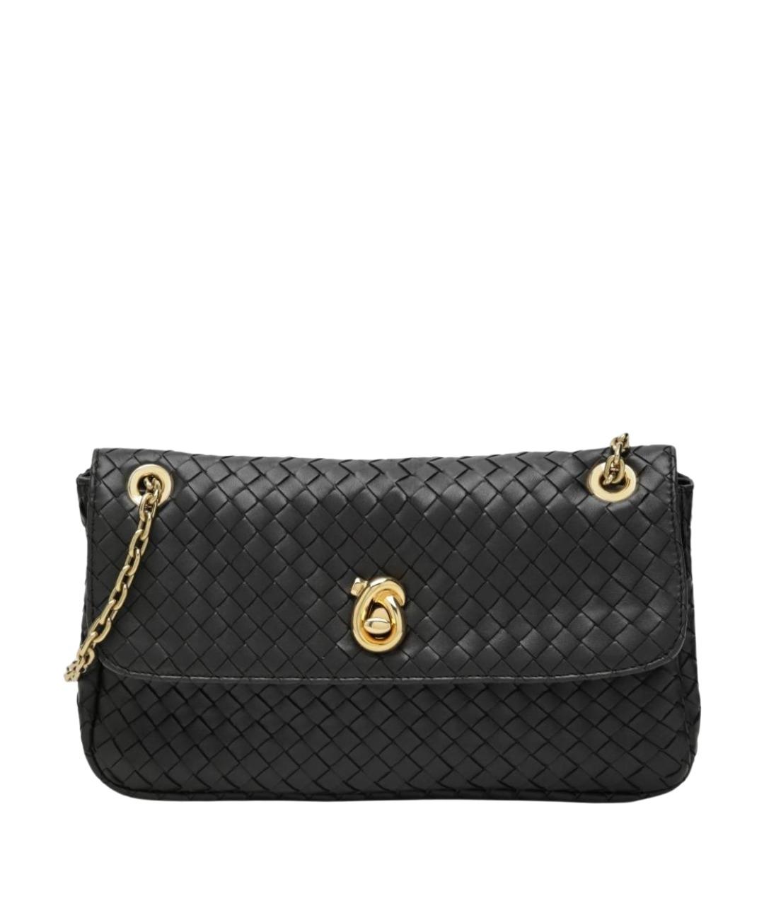 BOTTEGA VENETA Коричневая кожаная сумка через плечо, фото 1