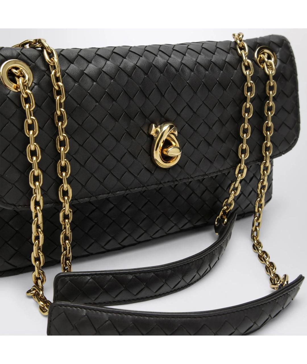 BOTTEGA VENETA Коричневая кожаная сумка через плечо, фото 5