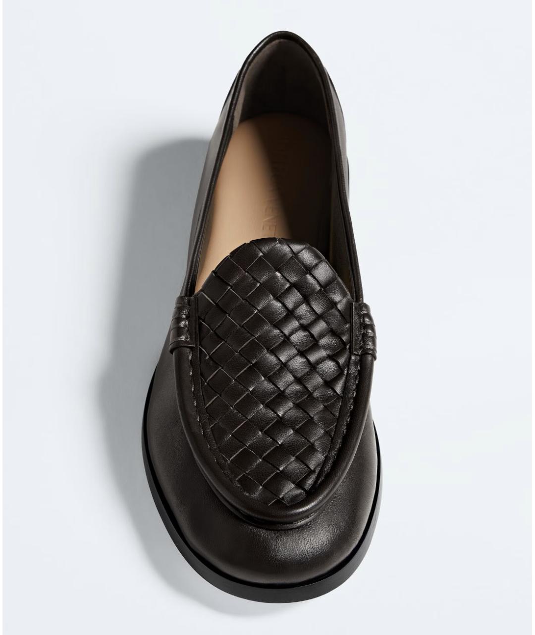 BOTTEGA VENETA Коричневые кожаные лоферы, фото 4