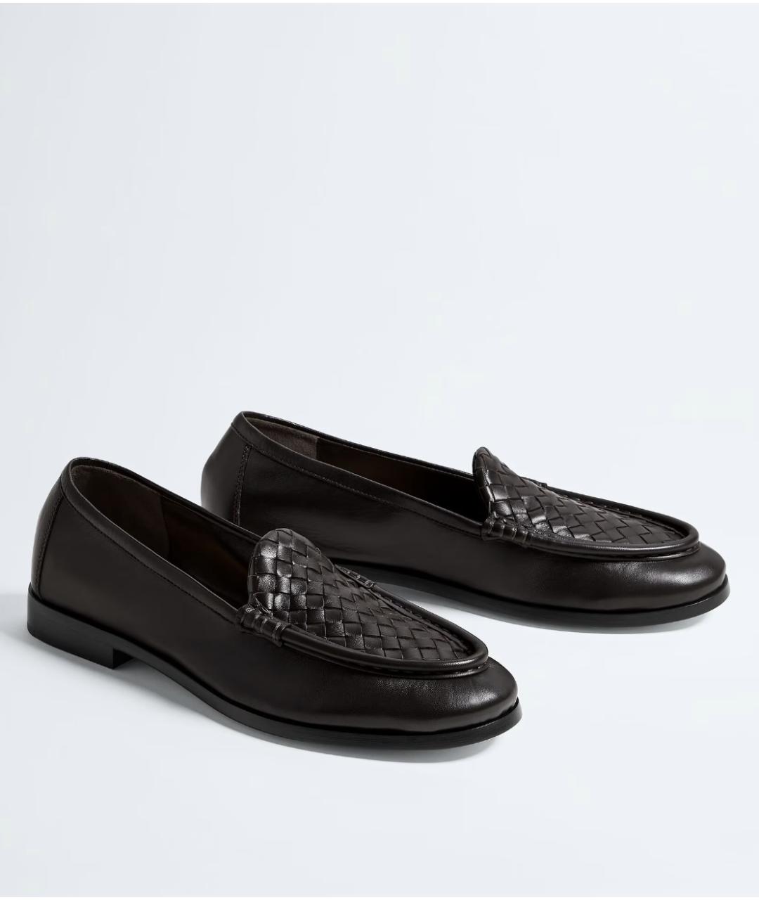BOTTEGA VENETA Коричневые кожаные лоферы, фото 3