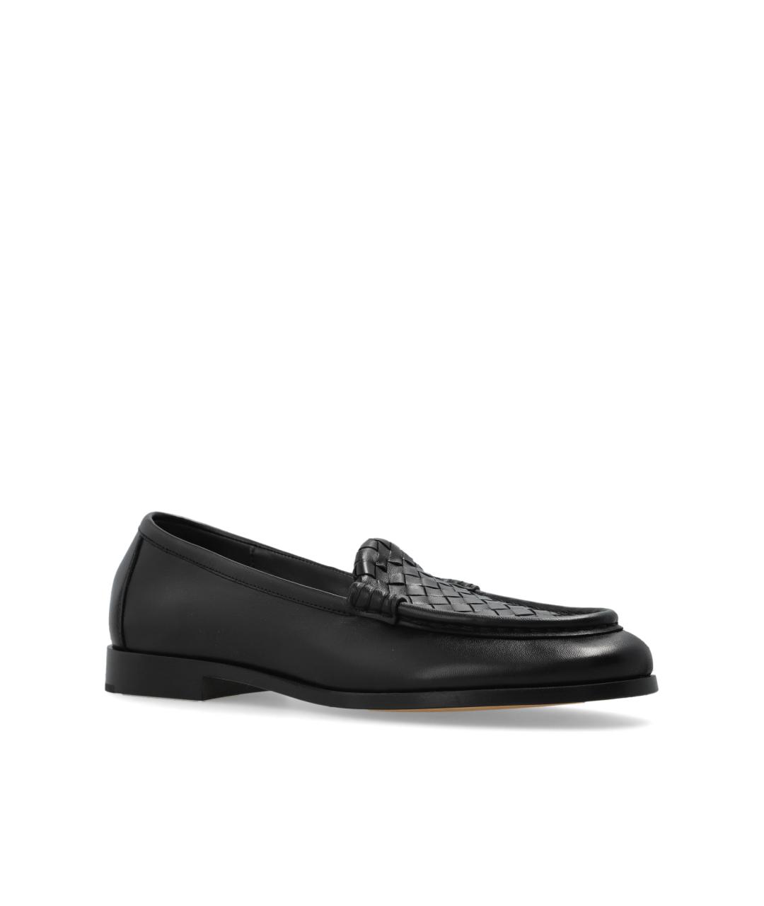 BOTTEGA VENETA Черные кожаные лоферы, фото 4