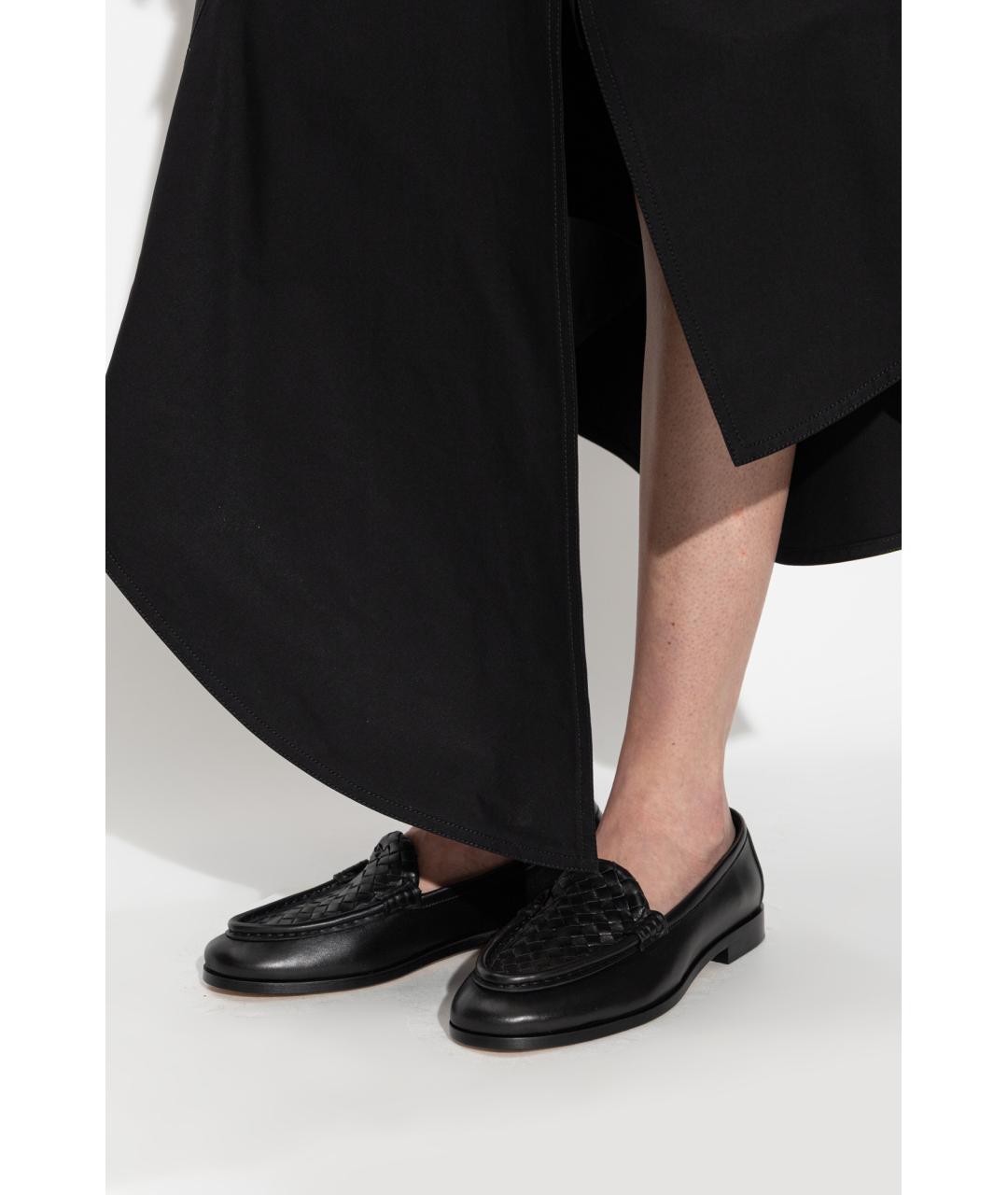 BOTTEGA VENETA Черные кожаные лоферы, фото 2