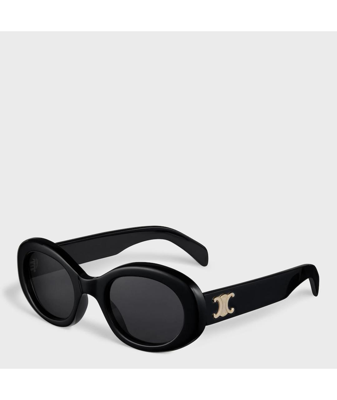 CELINE Черные пластиковые солнцезащитные очки, фото 2
