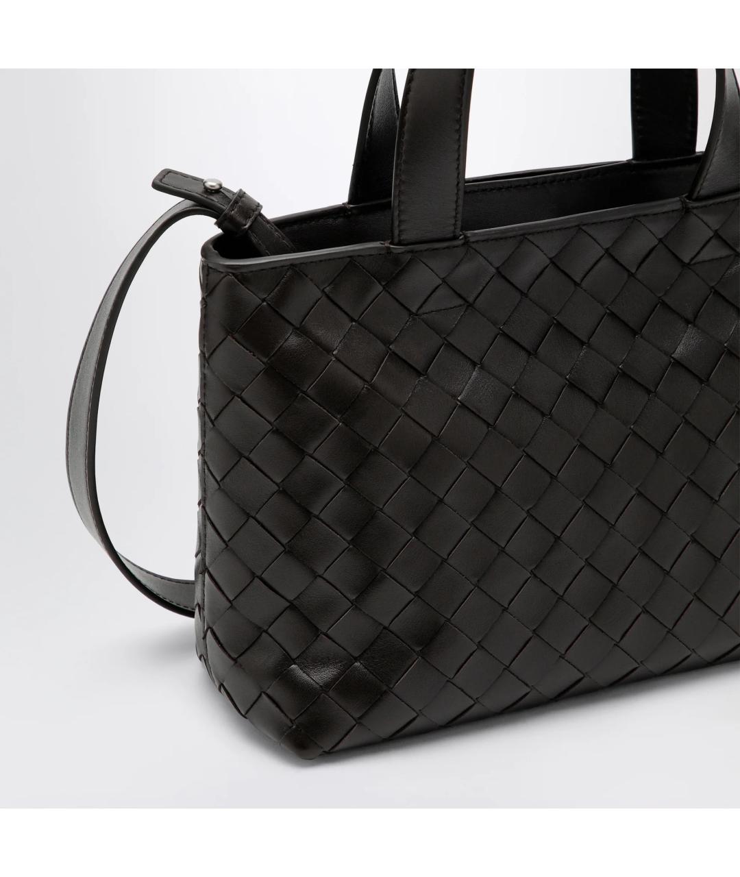 BOTTEGA VENETA Коричневая кожаная сумка тоут, фото 5