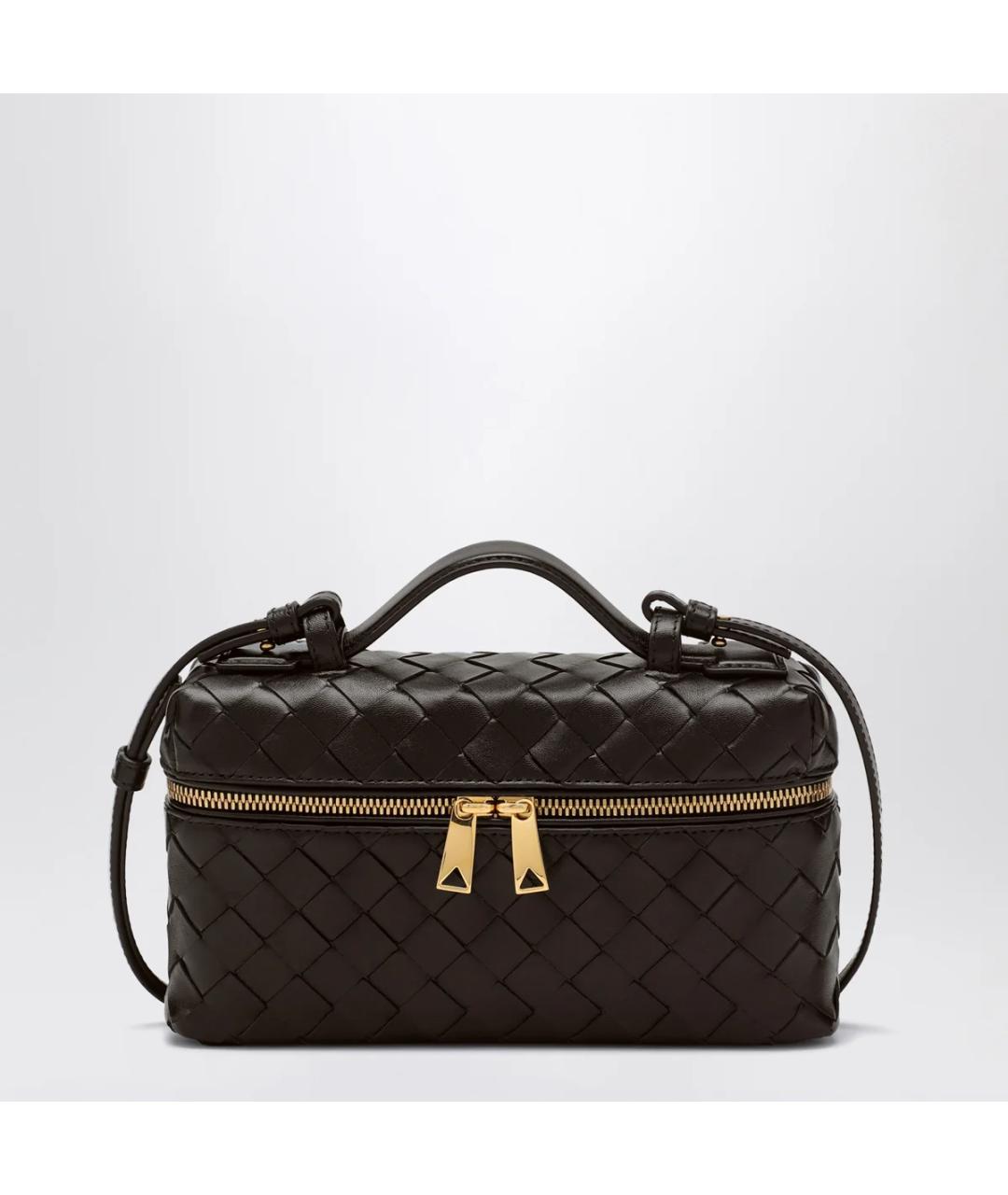 BOTTEGA VENETA Коричневая кожаная сумка через плечо, фото 6
