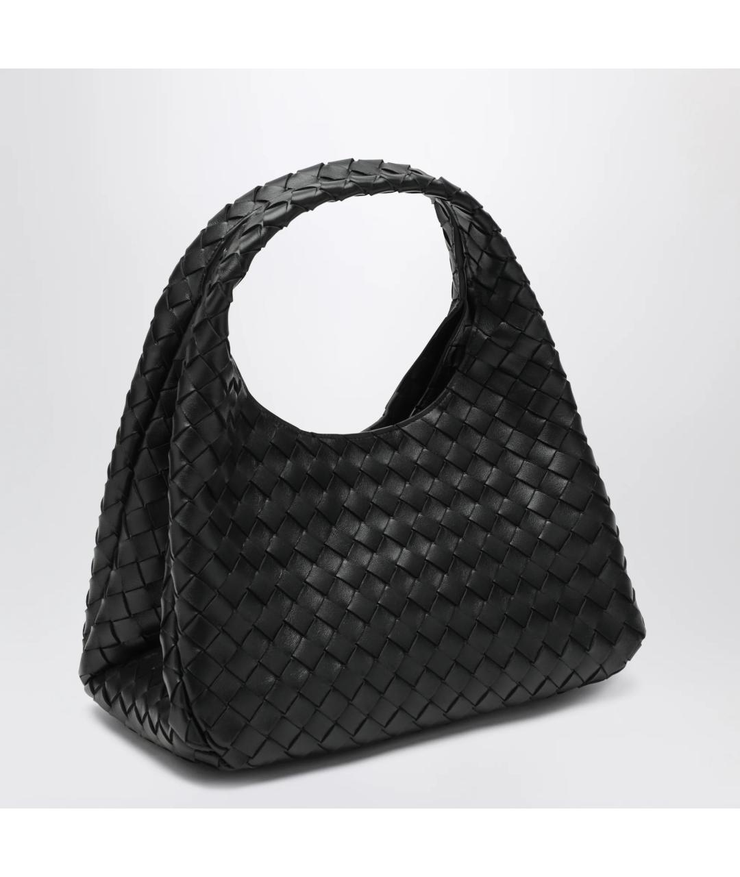 BOTTEGA VENETA Черная кожаная сумка через плечо, фото 2