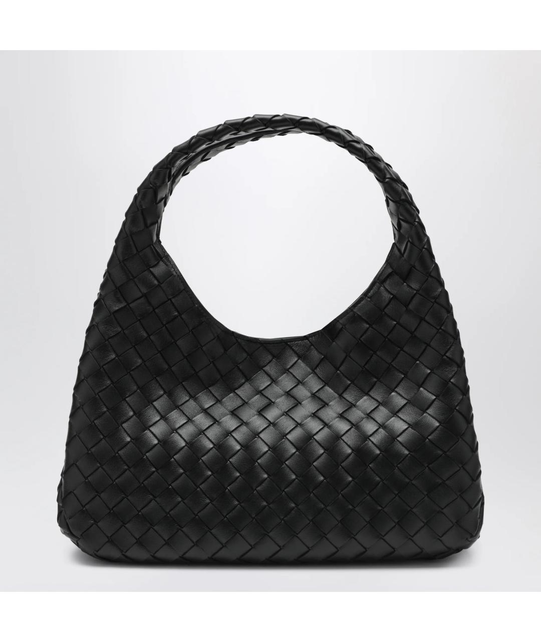 BOTTEGA VENETA Черная кожаная сумка через плечо, фото 3