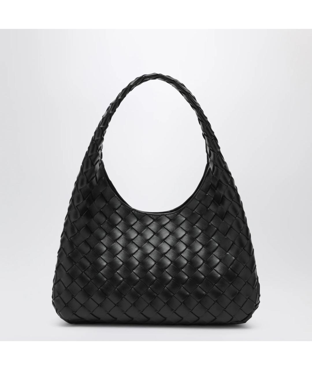 BOTTEGA VENETA Черная кожаная сумка через плечо, фото 3