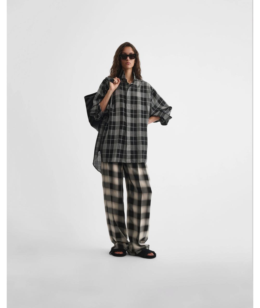 PHOEBE PHILO Мульти вискозные прямые брюки, фото 3
