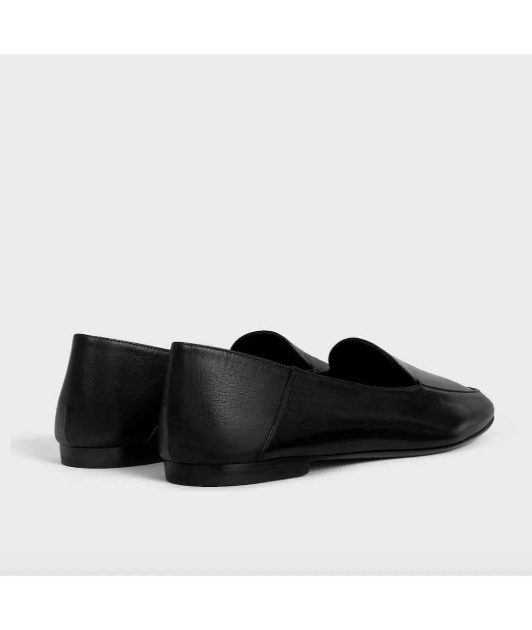 CELINE Черные кожаные лоферы, фото 4