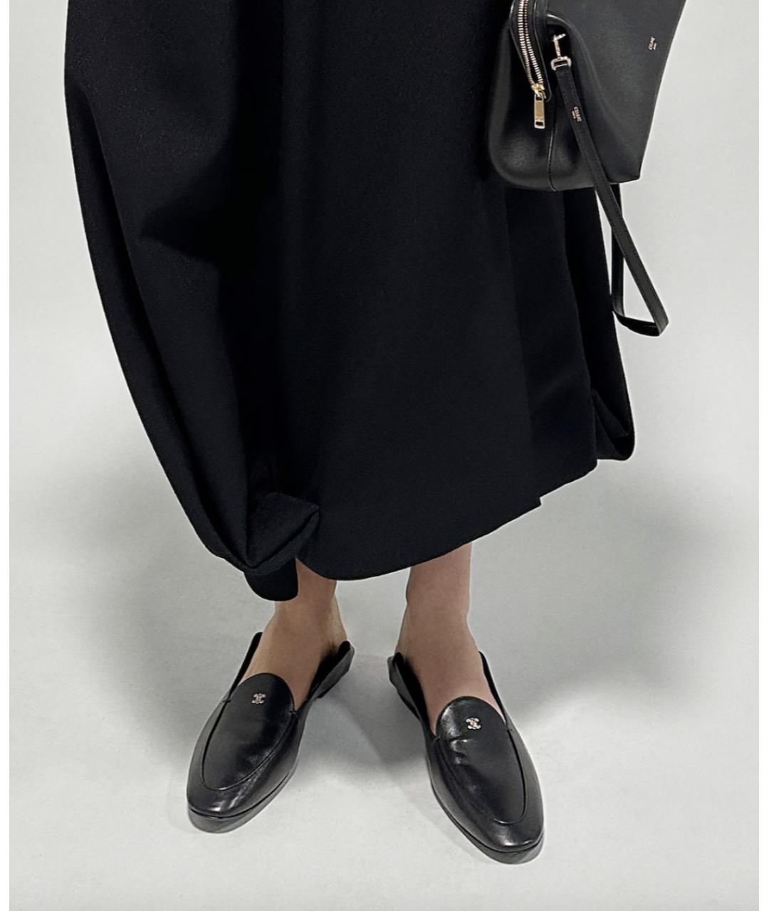 CELINE Черные кожаные лоферы, фото 2