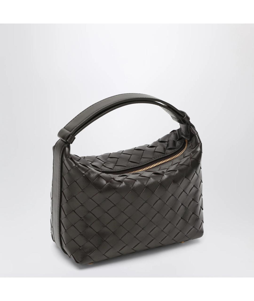 BOTTEGA VENETA Коричневая кожаная сумка с короткими ручками, фото 2