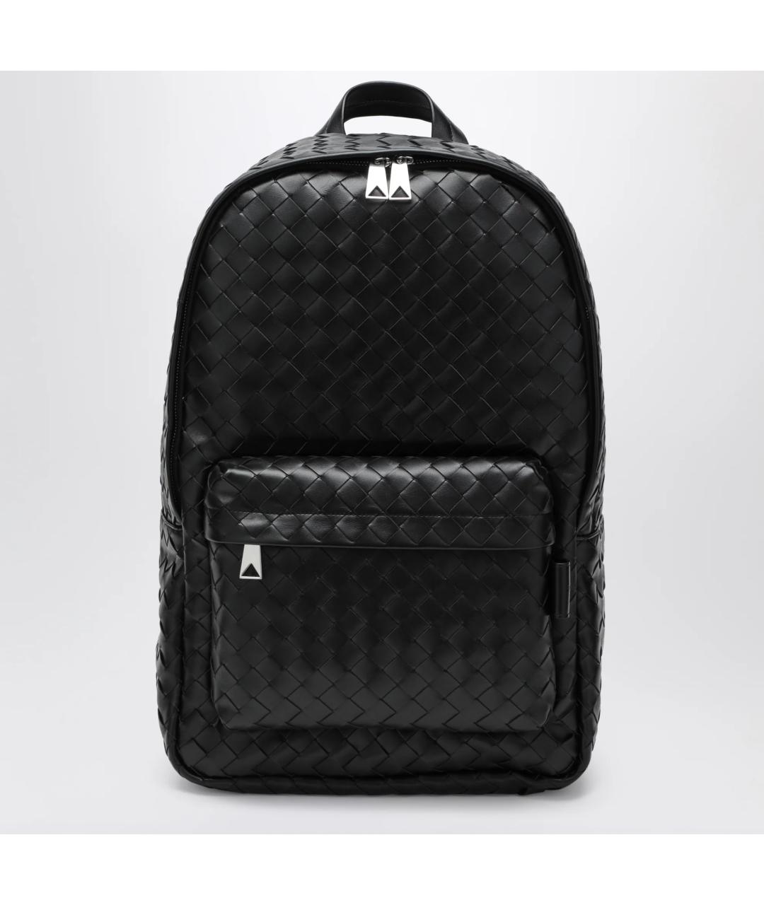 BOTTEGA VENETA Черный кожаный рюкзак, фото 6
