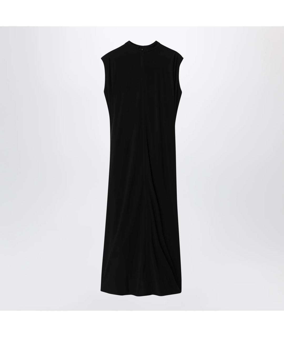 BOTTEGA VENETA Черное вискозное платье, фото 2